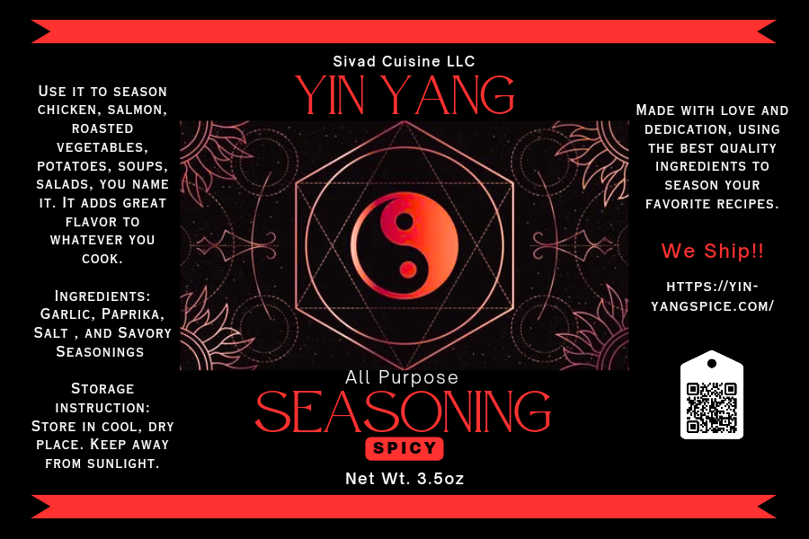 3.5 oz (Spicy) Yin Yang all purpose seasoning